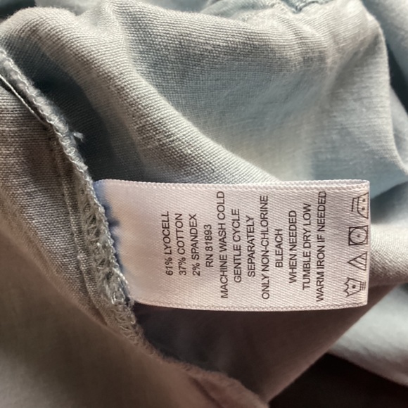 H by Halston Denim jumpsuits light blue size 8 draw string elastic waist - Picture 11 of 12